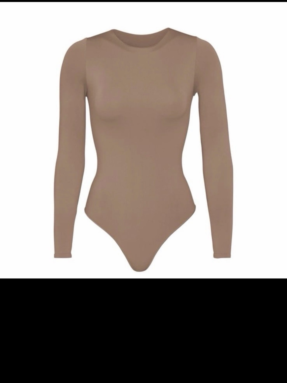 skims fits everybody umber bodysuit long sleeve LONG SLEEVE